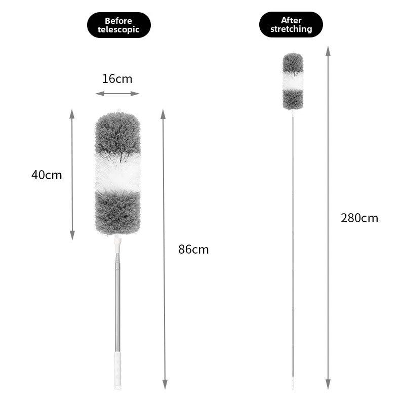 Adjustable Bendable Microfiber Duster Washable Reusable Cleaning Tool for High Ceilings Furniture and Cars Dusters for Cleaning