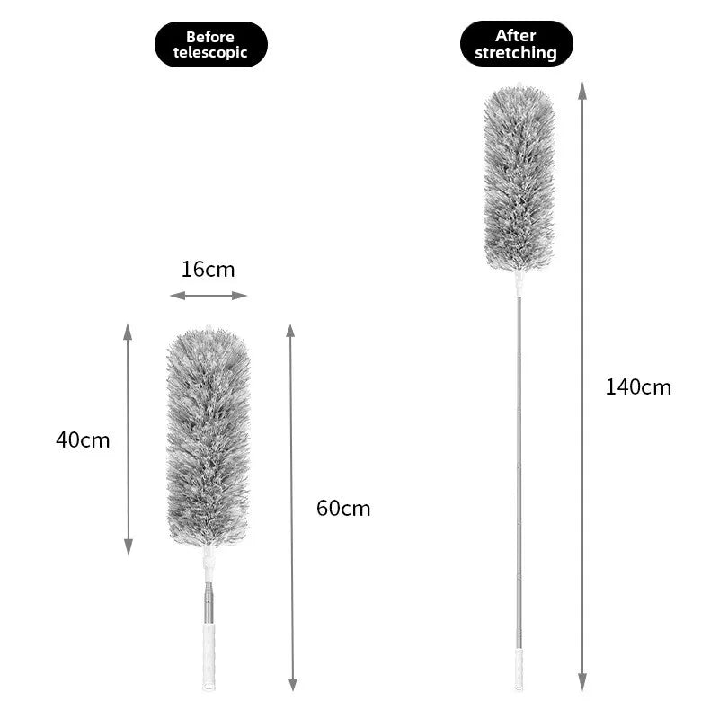 Adjustable Bendable Microfiber Duster Washable Reusable Cleaning Tool for High Ceilings Furniture and Cars Dusters for Cleaning