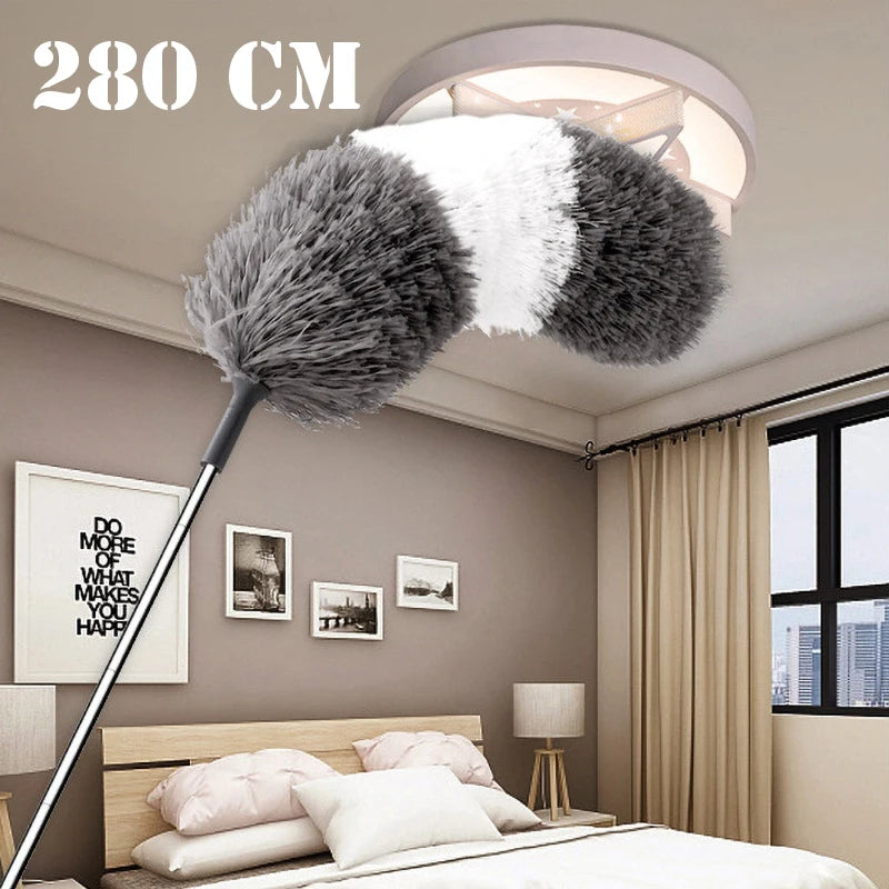 Adjustable Bendable Microfiber Duster Washable Reusable Cleaning Tool for High Ceilings Furniture and Cars Dusters for Cleaning