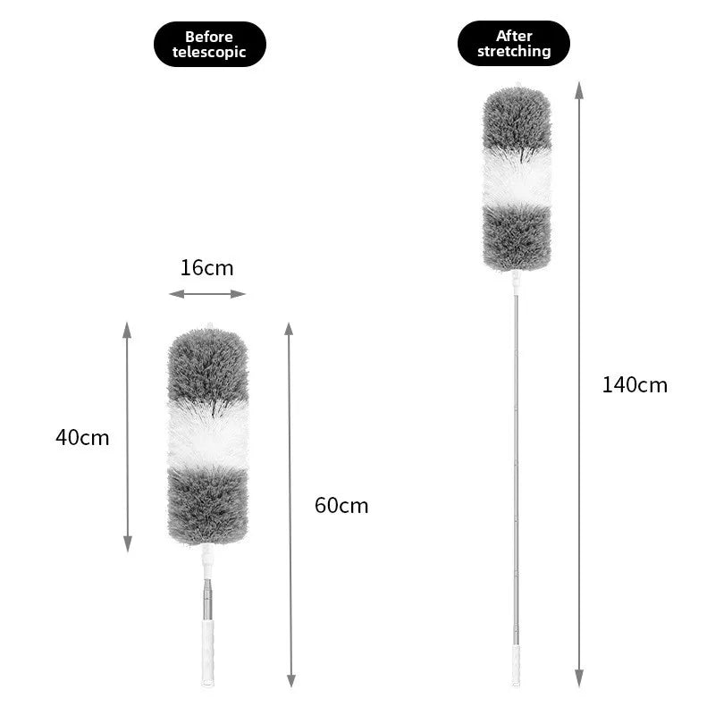Adjustable Bendable Microfiber Duster Washable Reusable Cleaning Tool for High Ceilings Furniture and Cars Dusters for Cleaning
