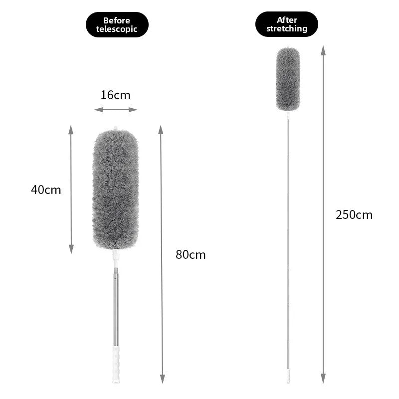 Adjustable Bendable Microfiber Duster Washable Reusable Cleaning Tool for High Ceilings Furniture and Cars Dusters for Cleaning