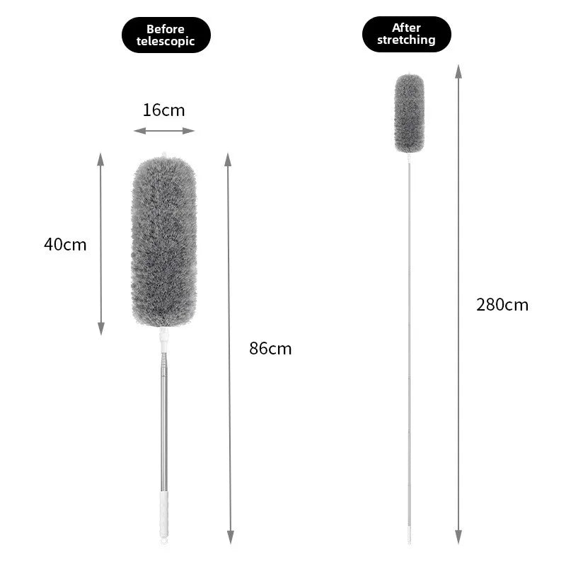 Adjustable Bendable Microfiber Duster Washable Reusable Cleaning Tool for High Ceilings Furniture and Cars Dusters for Cleaning