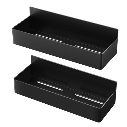 Magnetic Fridge Shelves Black White Spice Storage Rack Space Saving for Cabinet on the Side of Refrigerator Kitchen Organizer